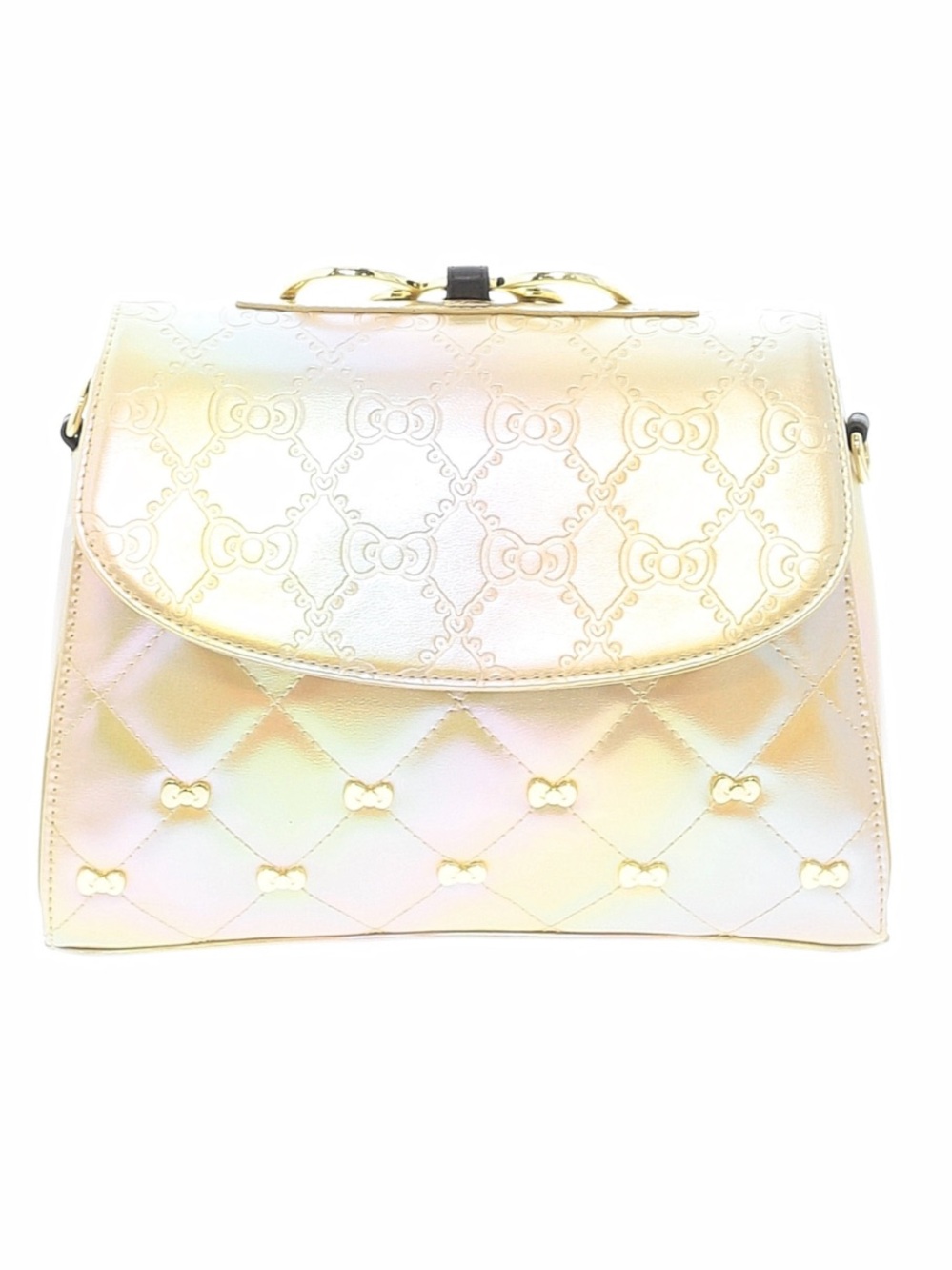 Loungefly Sanrio Hello Kitty Iridescent Quilted Bow Crossbody Bag 50th anniversa